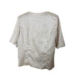 Vintage Doncaster II Women's Beige Print Button Front Midi Skirt Set Size Small Tan Photo 5