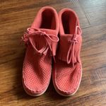 Minnetonka perforated leather fringe booties size 6.5 Photo 2