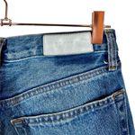 RE/DONE 70s Stovepipe High Rise Straight Leg Jeans Worn Rich Indigo Distressed Photo 5