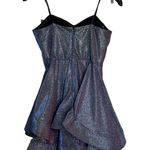 Blondie Nites NWT  Party Social Glitter Iridescent Mini Prom Homecoming Photo 1