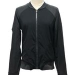 Lululemon Women’s Black Full Zip Faded Black Jacket Size 8 Stretch Casual Photo 0