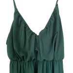 ASOS Design Dark Green Sleeveless Adjustable Strap Mdid V Neck Dress US 6 Photo 7