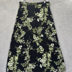 Vintage Studio C Floral Maxi Skirt Cottage Grunge Dark Romantic Women's Large Black Photo 0