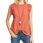 Free People Embroidered Marcy Peplum Top Photo 1