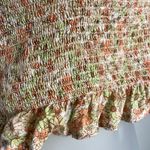 Japna Floral One Shoulder Smocked Ruffle Top Photo 3