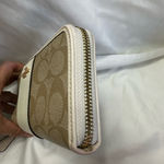 Coach  Signature Canvas Accordion Zip Wallet Photo 5