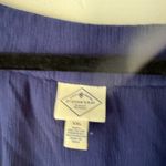 st. john's bay XXL Embroidered Peasant Top Blue Bohemian Blouse Lightweight Photo 3