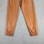 French Connection Crolenda Faux Leather Joggers Womens 6 Tan Orange Paperbag Photo 8