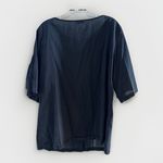 Dries Van Noten Chic Black Cotton Volume Ruffle Sleeve Blouse Top SZ 42 8/10 Photo 4