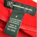 A8 INC International Concepts Red Flare Bell Bottom Wide Leg Trouser Pants Size 8 Photo 1