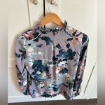 Tyler boe floral blouse top long sleeve 100% silk size xs spring dressy casual Purple Photo 1