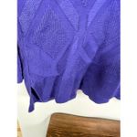 Foxcroft  NYC women’s long sleeve sweater, purple argyle print size 3X NWOT Photo 5