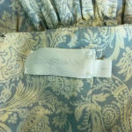 Zimmermann  Helm Tiered Sweetheart Neck Linen Cotton Mini Dress Blue Cream Size 1 Photo 5