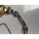 Bulova Antique Working Vintage  10K Gold Filled Art Deco Watch with Diamonds Photo 4