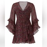 The Fifth Label  Elective Long Sleeve Wrap Dress Fuchsia Floral Photo 3