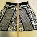 Parker A-Line knit sweater geometric Pattern mini skirt Pul-lon size Medium Photo 8