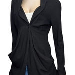 Alexander McQueen Women’s 38 4 S Black Slouch Pockets One Button Jacket Blazer Photo 0