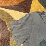 Junk Food Clothing ACDC Band Tee Oversized Short Sleeve Top Olive Green Small Photo 3