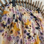 Sonia Rykel Layered Floral Mini Skirt Butterfly & Floral Motif Fairy Ethereal Purple Size 6 Photo 7