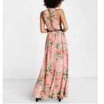 EXPRESS Pink Floral Cut Out Maxi - Small Photo 9