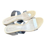 Schutz Victorie Crystal Mule in Transparent & Light Wood  womens 8 heeled sandal​ Photo 7