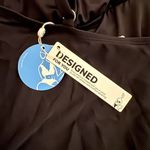 Cupshe | Black Shirring V Neck One Piece Swim Suit Adjustable Size Large NWT Photo 8