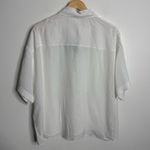 Massimo Dutti NWT  Women's White Flowing Short
Sleeve Oversized Shirt Size Photo 6