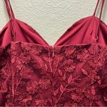 Lulus Lavish Lifestyle Burgundy Embroidered Ruffled Mini Dress Tulle Tutu Size L Photo 9