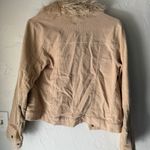 BW Sport Vintage Y2k M Penny Lane Corduroy Jacket Faux Fur Trim Button Up Retro Tan Size M Photo 7