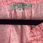 Anne Carson  Coral Pink Sleeveless V-Neck Blouse Women’s Size 1X Photo 4