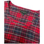 Lane Bryant Plaid Flannel Corset Tie Smocked Long Sleeve Red 26 Photo 11
