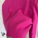 Liz Claiborne Cropped Vibrant Pink Blazer Size up to 10 Photo 3