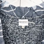 Sioni Studio Sleeveless Floral Embroidered Knitted Long Sweater Vest Cardigan Gray Size M Photo 2