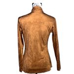 Kendall + Kylie cognac draped faux suede shrug small Photo 2