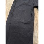 Lululemon Floral Logo‎ Wide Leg Crop Yoga Pants Black Size 12 Photo 1