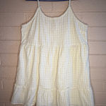 Abound Elegant White/yellow Cotton dress Photo 0