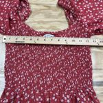 Abercrombie & Fitch Puff Sleeve Smocked Mini Babydoll Dress Floral Size Medium Photo 13