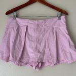 Free People Pink Pleated Cotton Skort Size 6 Photo 1
