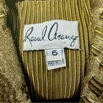 Vintage Raoul Arango Gold Cutout‎ Dressy Cocktail Jacket Blazer Evening Size 6 Photo 12