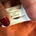 Madewell Drop-Sleeve Henley Tee Sweatshirt Coral Orange Size XS Photo 6