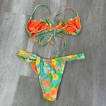 Kulani Kinis  Sunkissed Soul Bikini Medium Ruffle Top Small Ruched Thong Bottom Photo 3