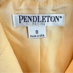 Pendleton Vintage Peak Lapel Yellow Blazer Suit Jacket Size 8 Wool Made in USA Photo 7