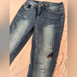 Vanilla Star Jeans Women's Blue Jeans with Embroidered Details Photo 6