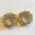 Vintage Gold Tone Round Shoe Clips Photo 3