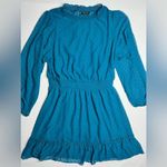 City Chic Dobby Tiered Blue Polka Dot Mini Dress Womens 16 Photo 3