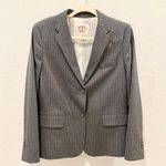 Brooks Brothers “Red Fleece” Wool Tollegno 1900 Pinstripe Suit Jacket Women’s 12 Photo 0