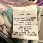 Julian Taylor Women's Vintage  Purple Green Ivory Floral Print‎ Dress Size 6 Photo 3