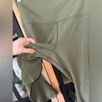 Lululemon  Align Cropped leggings capris running moss olive Fatigue mid rise Photo 6
