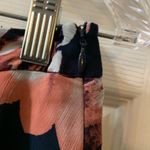The Limited  Navy/Pink Floral Shark-bite hem skirt Photo 2