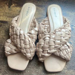 Bamboo  Beige Tan Braided Sandals size 8 Photo 2